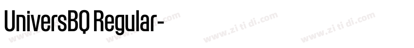 UniversBQ Regular字体转换